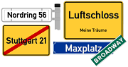 Beispiele für Otsschilder