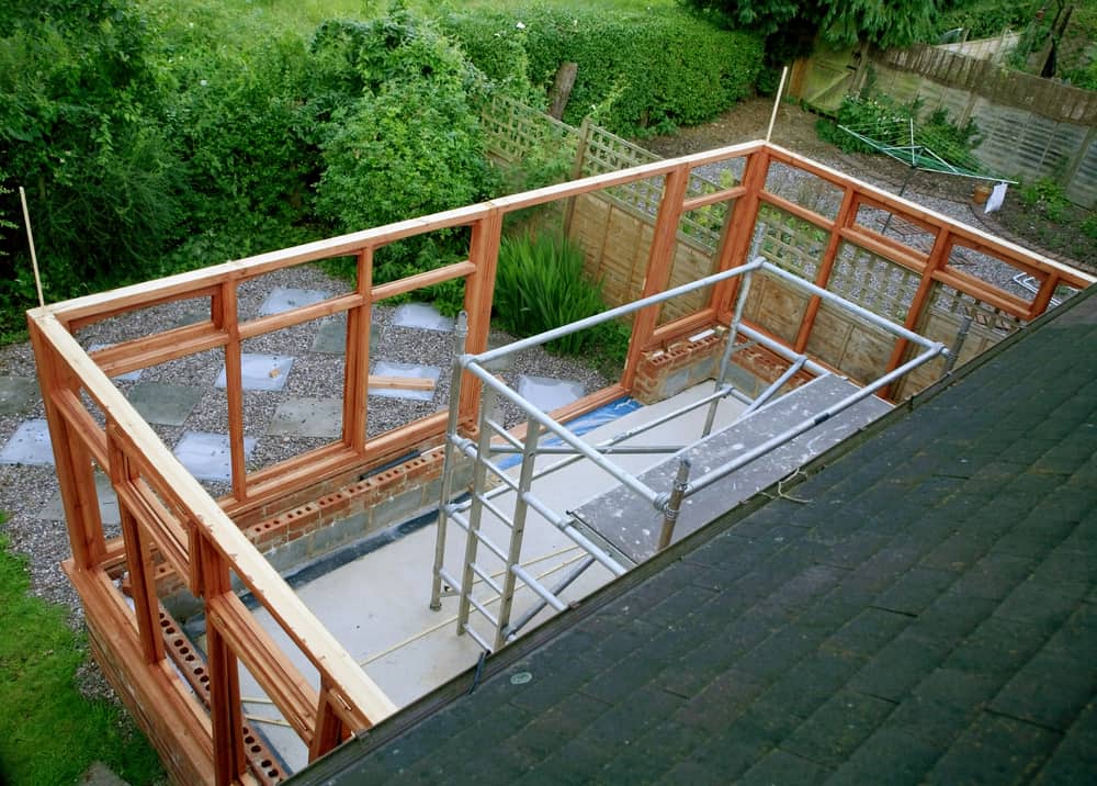 Conservatory construction.