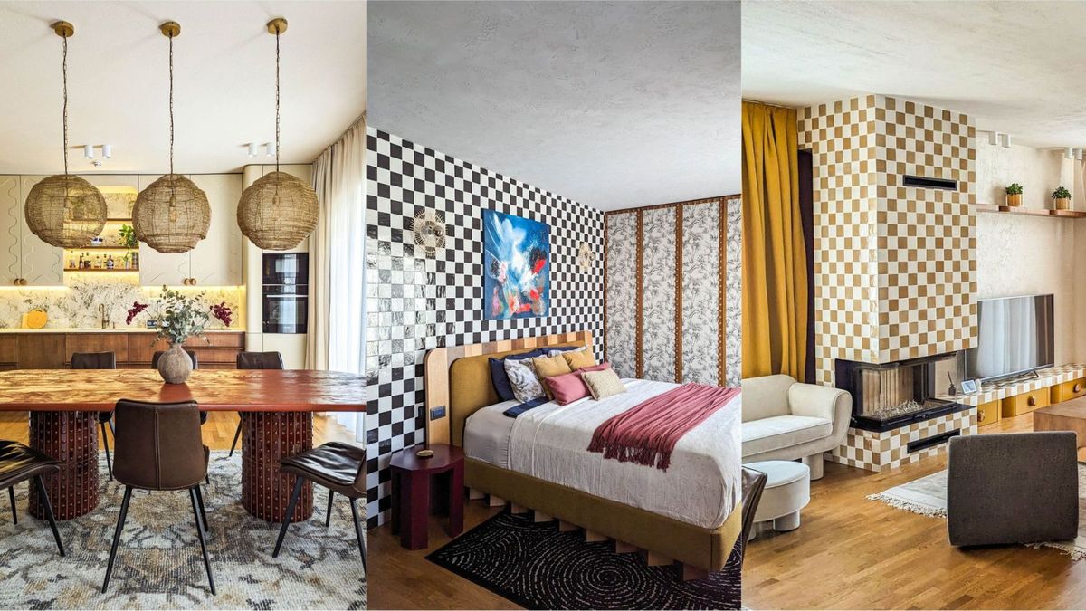 8 Möglichkeiten, wie dieses vielseitige Haus Farbe und Textur mutig einsetzt (Spoiler: Es gibt viele unerwartete Möglichkeiten, Fliesen zu verwenden)