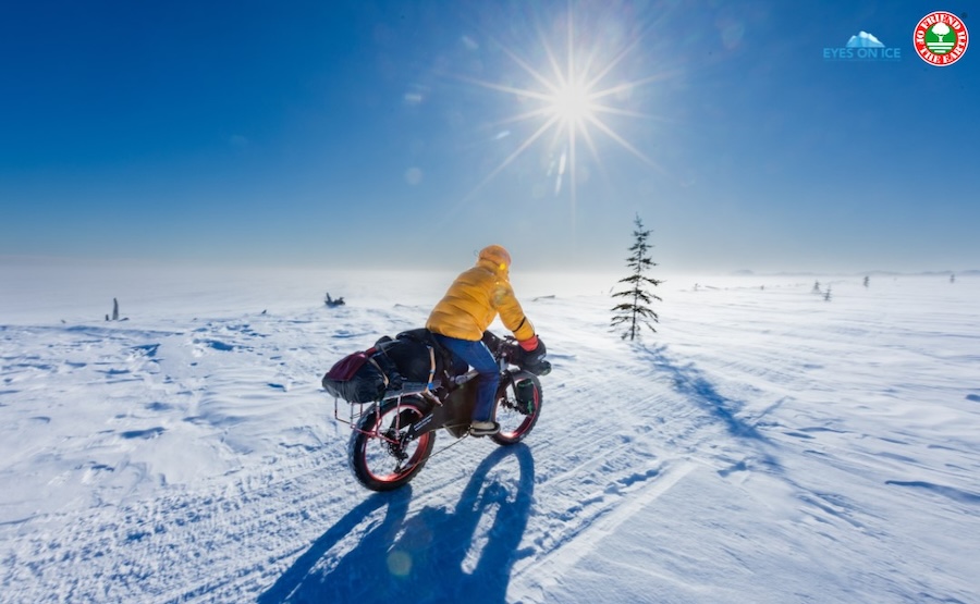 Alex Bellini concludes the first leg of the EYES ON ICE project