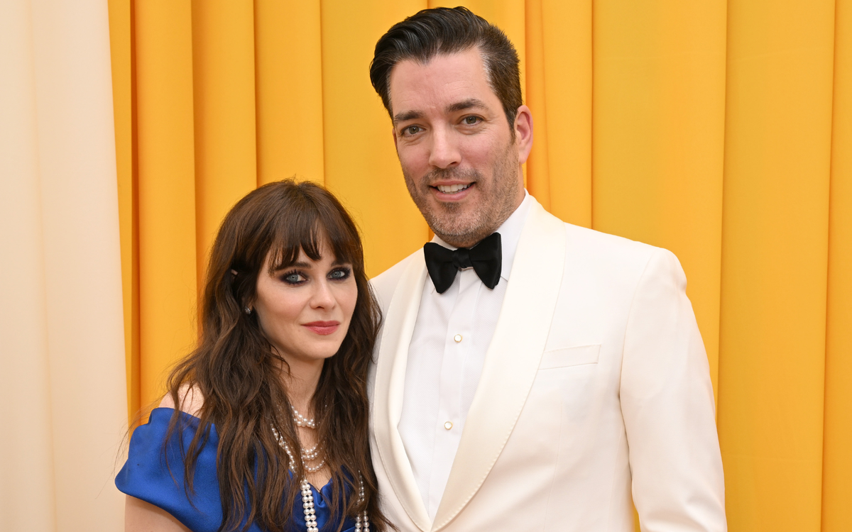 Zooey Deschanel und Jonathan Scotts Frühstücksecke sind eine innovative, effektive Nutzung des Küchenraum