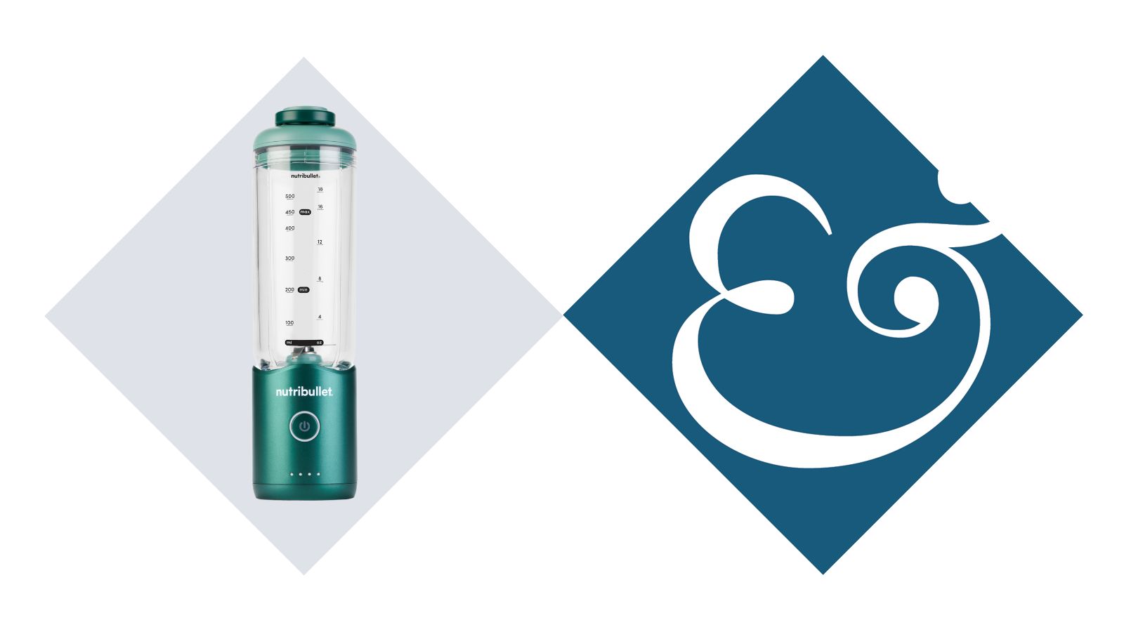 Teal blue compact Nutribullet blender