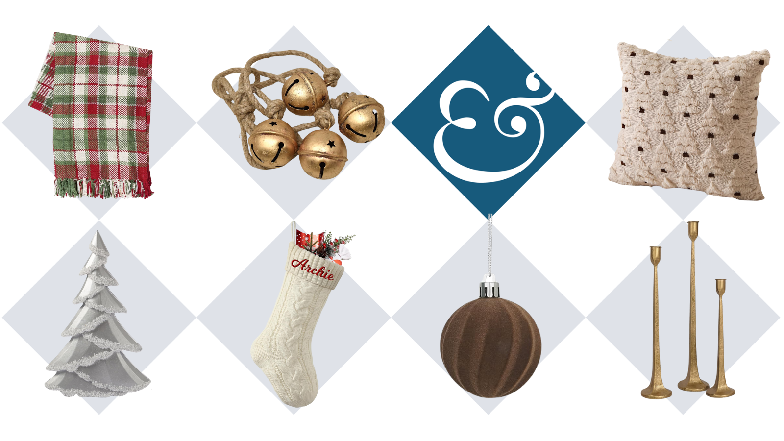 a collection of Christmas decor from Amazon