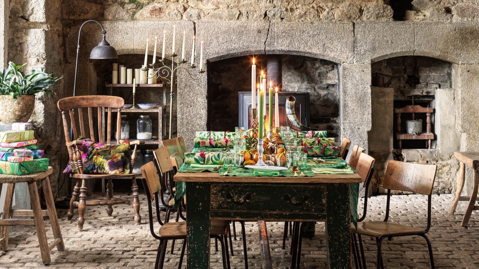 Christmas dining room