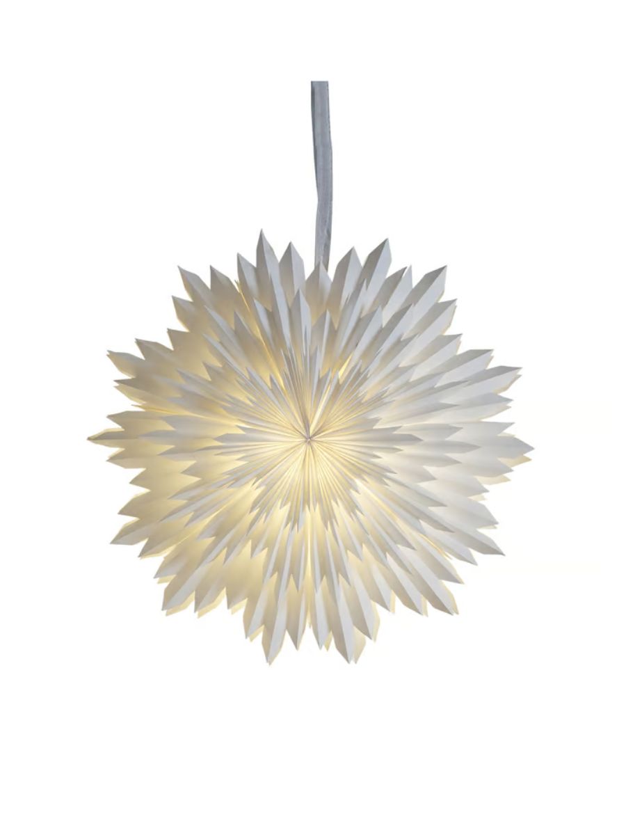 Eis-Adventsstern Ø50 cm, Weiß