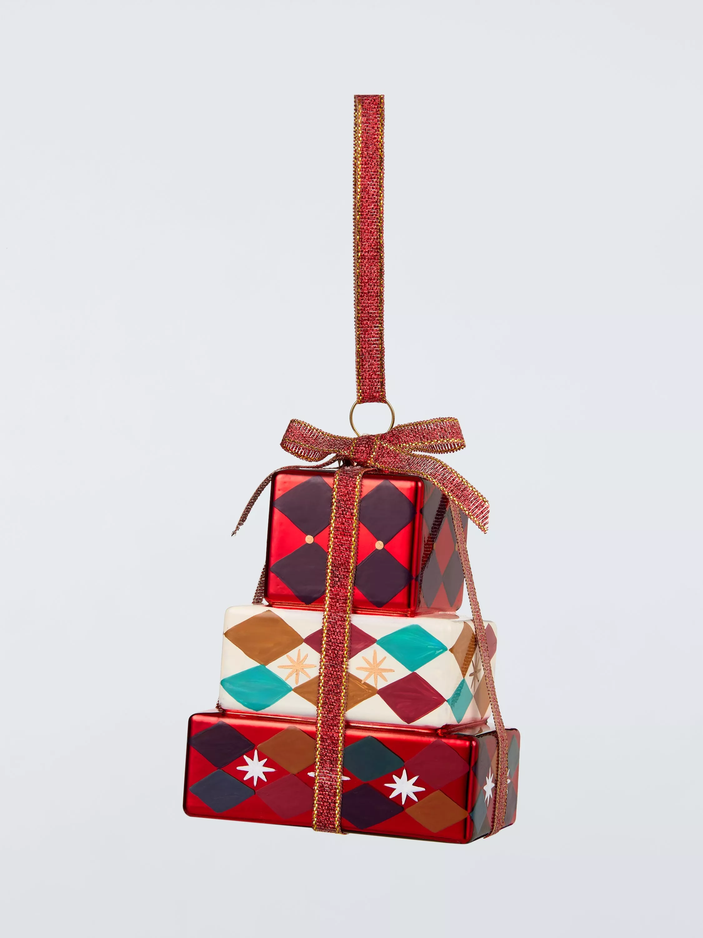 Enchanting Tales gestapelte Geschenkboxen als Baumschmuck