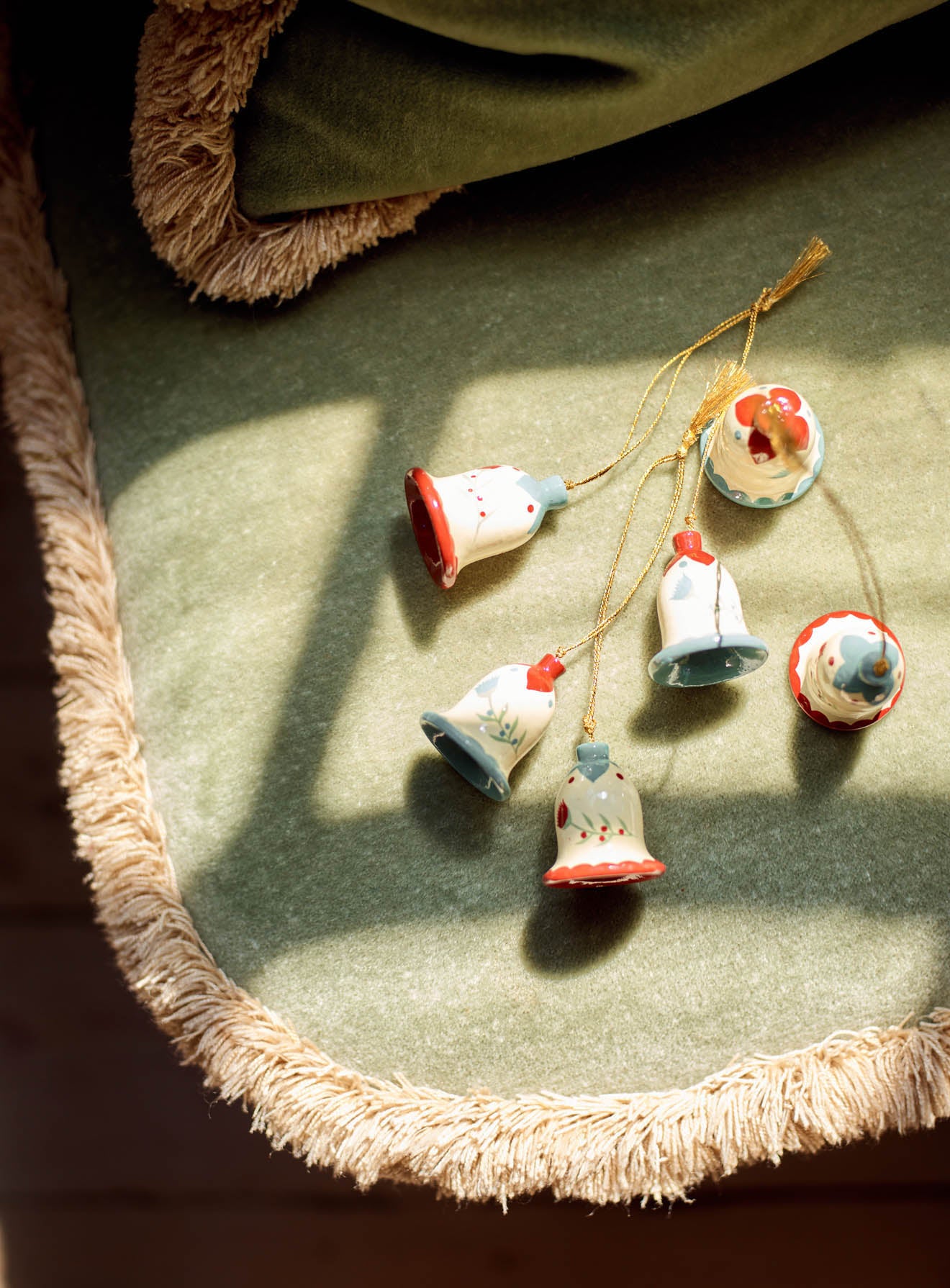 Handbemaltes Glockendekorationsset