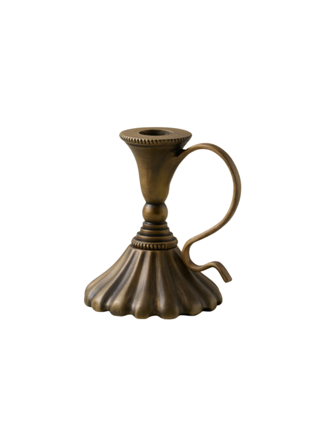 Anna Taper-Halter aus antikem Messing