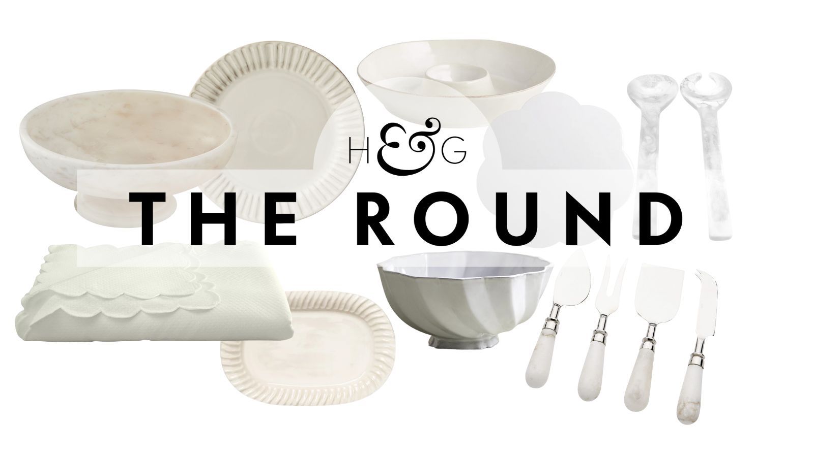 Collection of white tableware