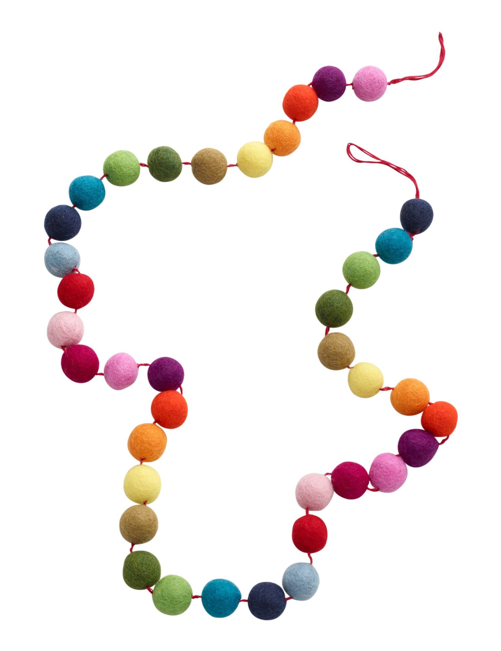 Mehrfarbige Filzgirlande
