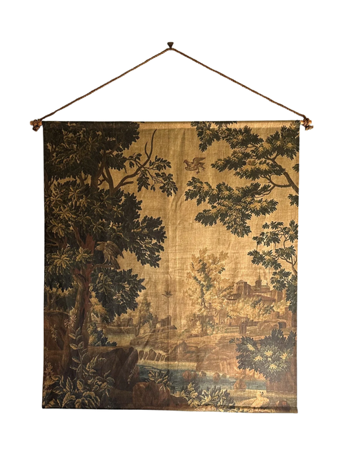 Wandbehang „Goldener Wandteppich“ aus Leinen