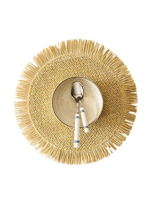 Tischsets mit Fransen