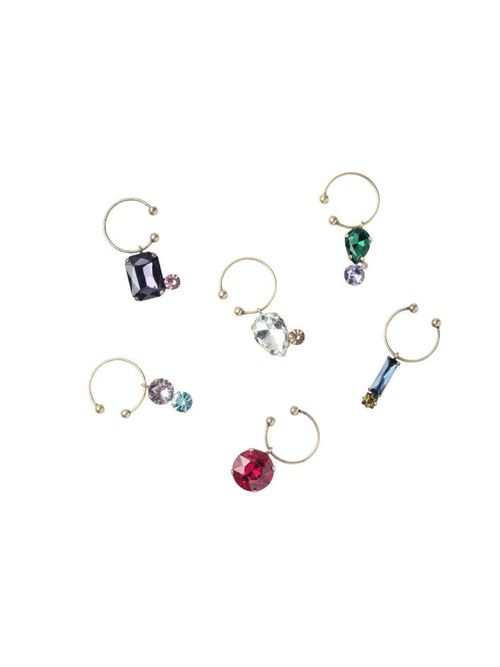 Juwelenbesetzte Weinanhänger