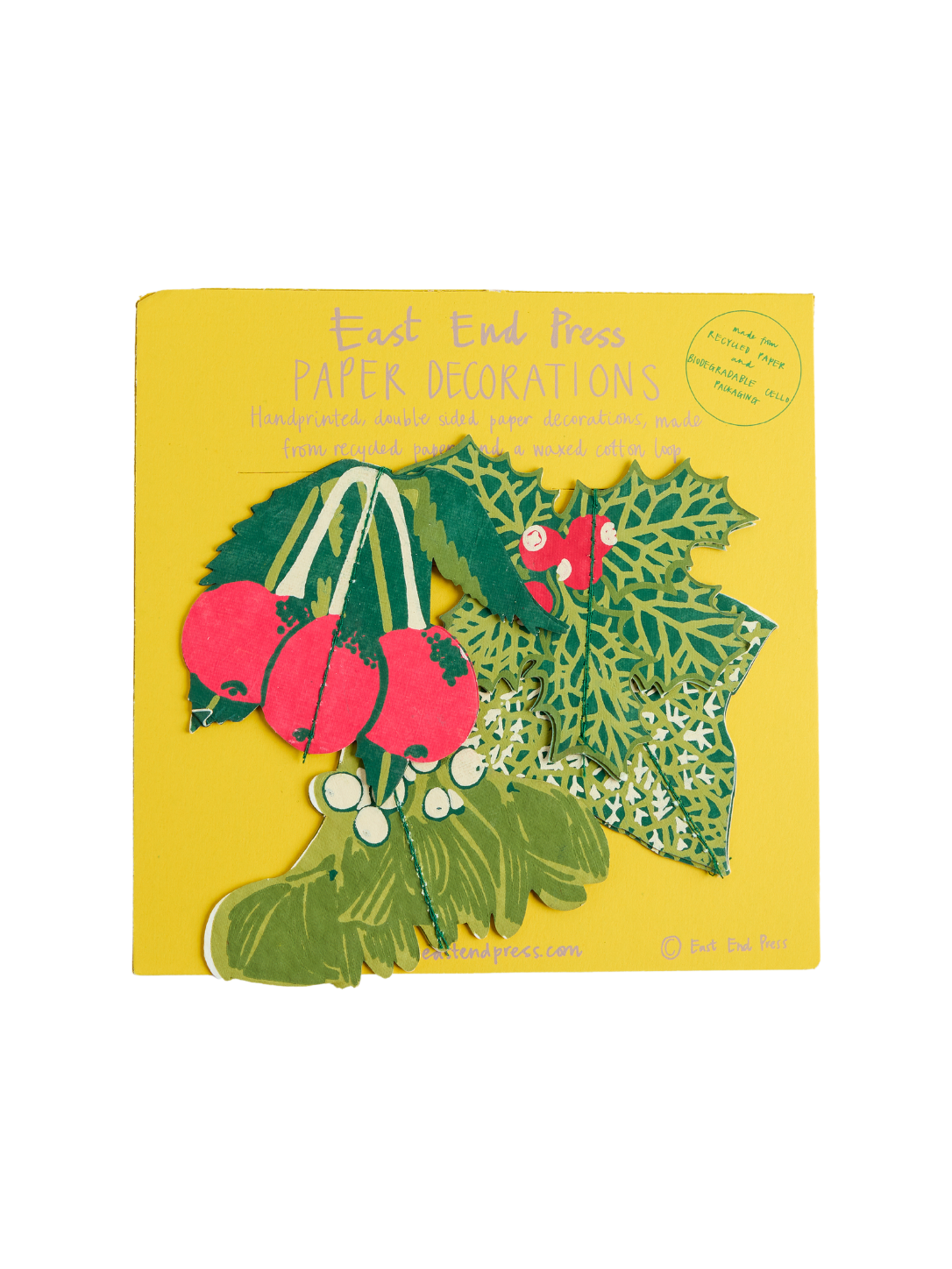 Festliche Laubpapierornamente