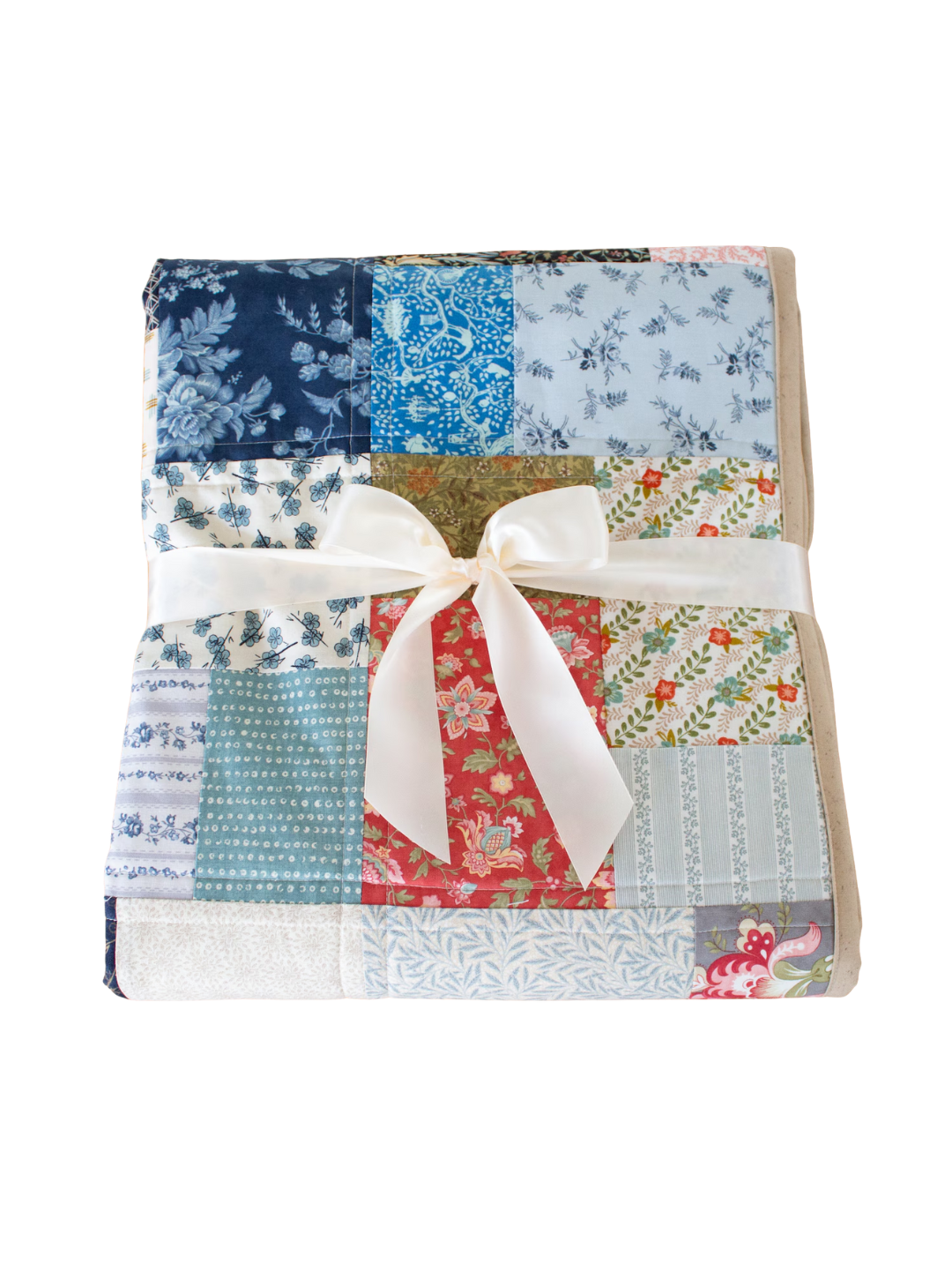 Handgefertigter Scrappy Patchwork Quilt