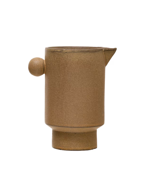 Brauner Krug aus Steingut