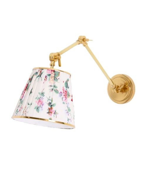 Lee gerüschte, bedruckte, bewegliche Wandleuchte