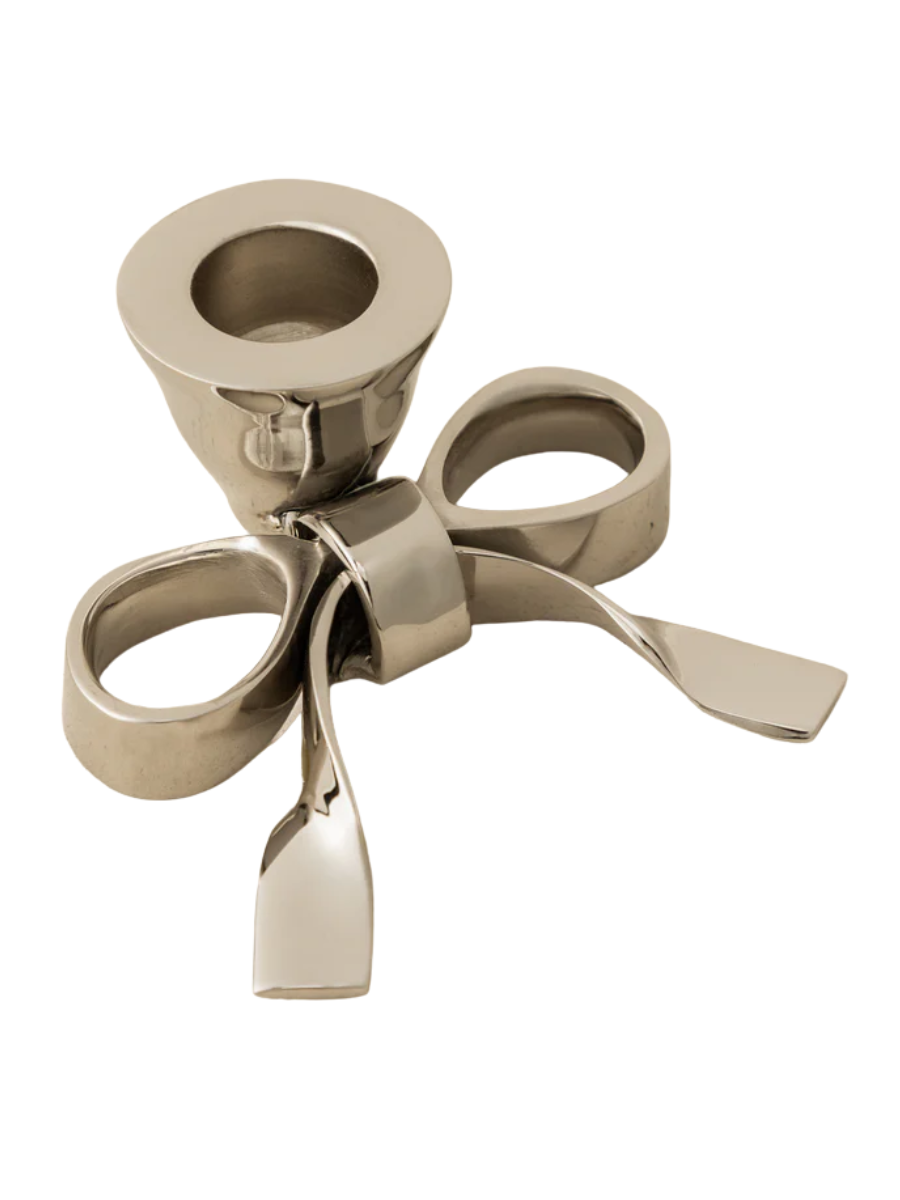 Silberner Schleifenkegelhalter