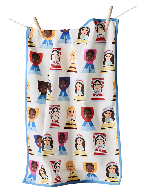 Damson Madder Puppen-Geschirrtuch