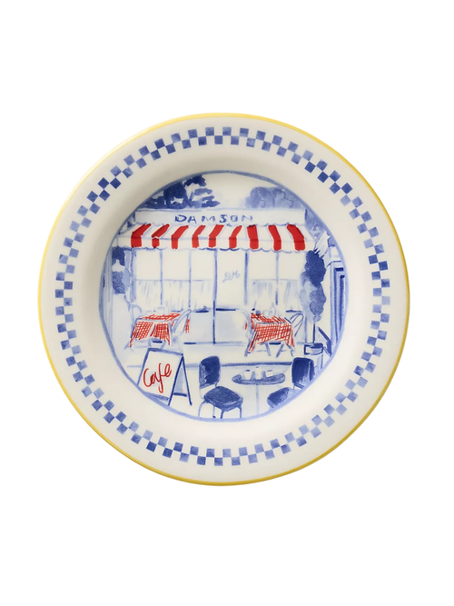 Italienische Dessertteller aus Steinzeug von Damson Madder