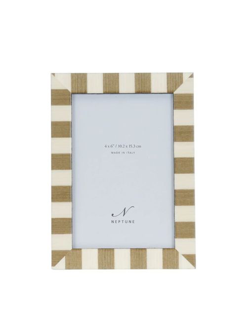 Montpellier 4x6 Fotorahmen, Grün und Weiß