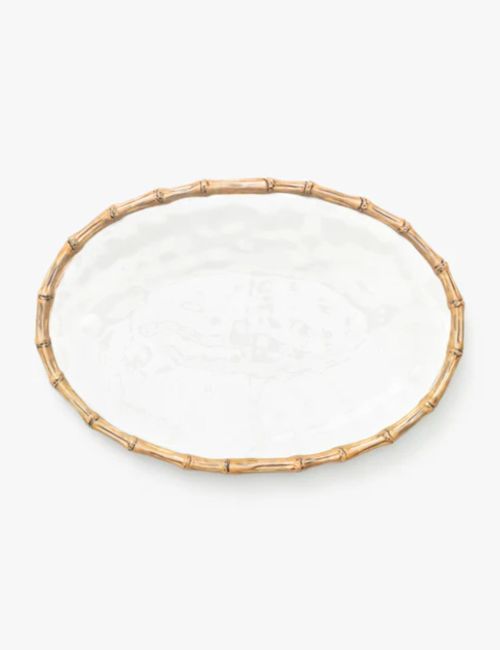Ovale Bambusplatte