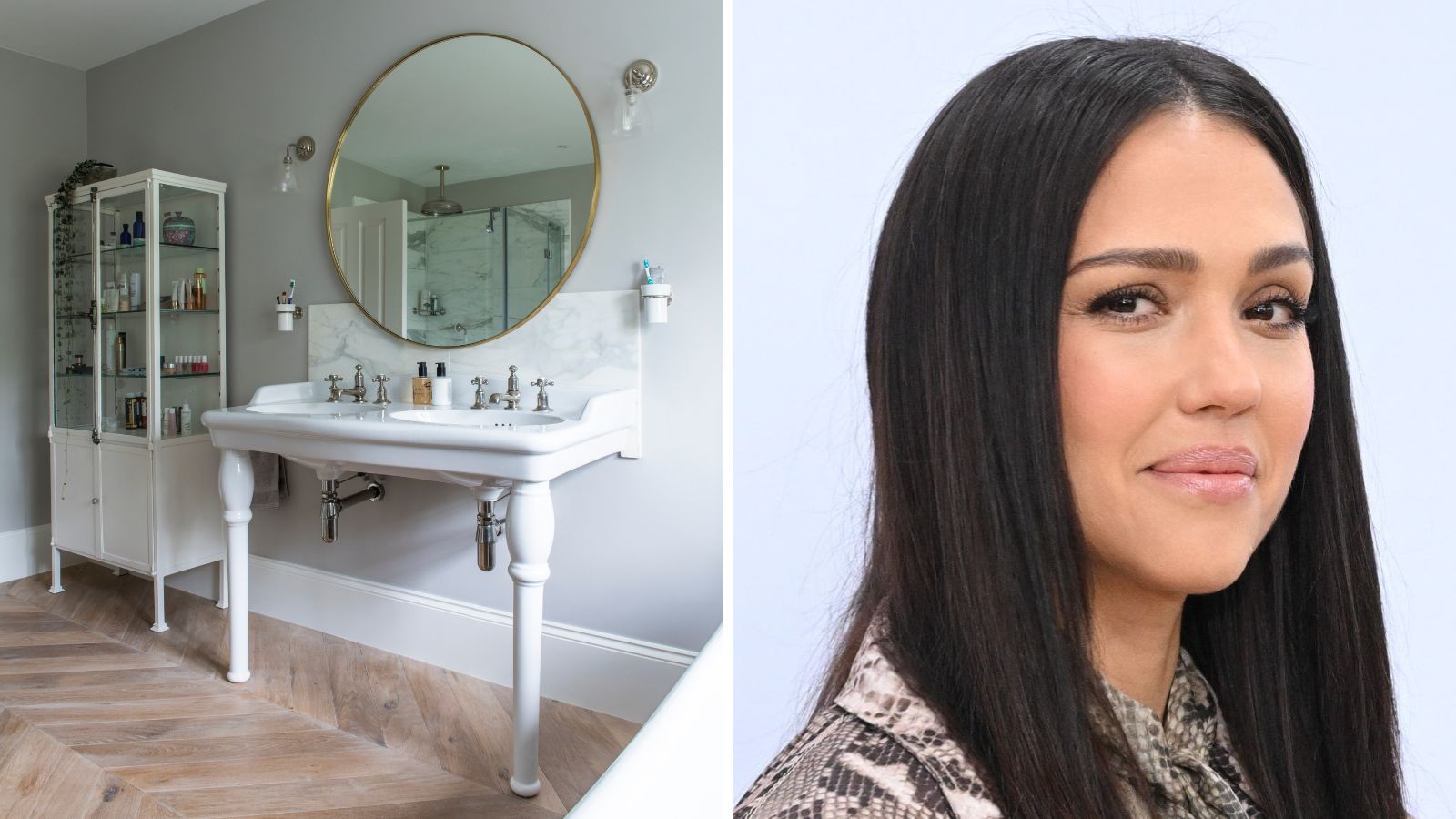 Bathroom sink / Jessica Alba