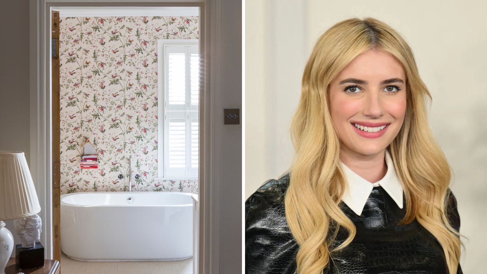 Minimalistische Badezimmer liegen im Trend – aber der rustikale Raum von Emma Roberts ist der wahre Hingucker