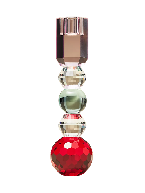 Kerzenhalter aus geschliffenem Glas