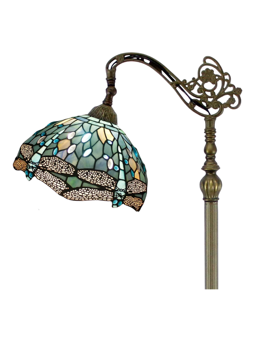 Libellen-Stehlampe im Tiffany-Stil von Adhley