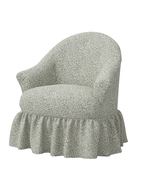 Rüschenrock-Akzentstuhl mit Drehgelenk
