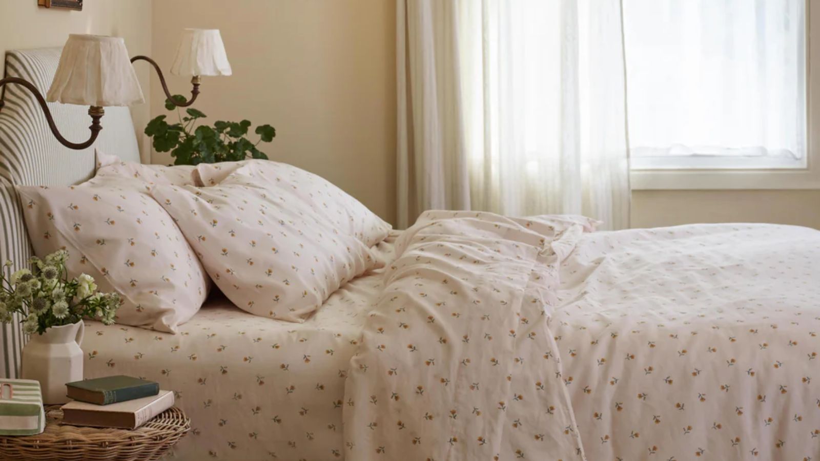 Ferkel im Bett Posy Bud-Bettwäsche