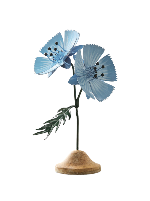 Maisblumenobjekt aus Metall