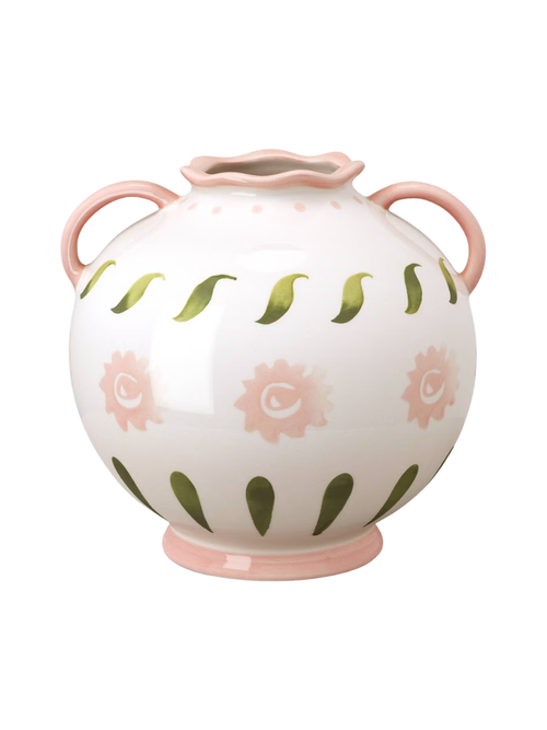 Bemalte Krugvase aus Keramik 