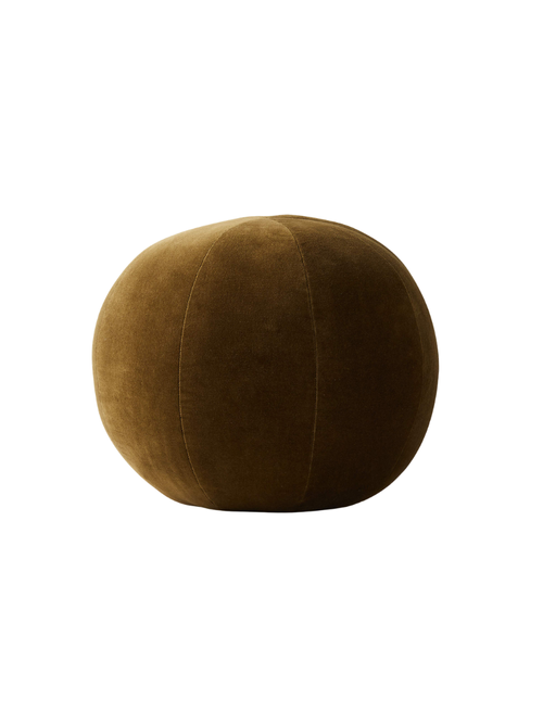 Terre Olivgrünes Samtkugel-Wurfkissen
