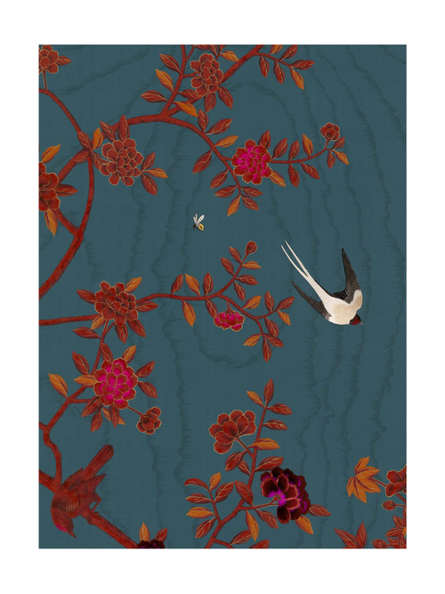 Wilde Dreams Wallpaper Panel in Harris' Whimsy