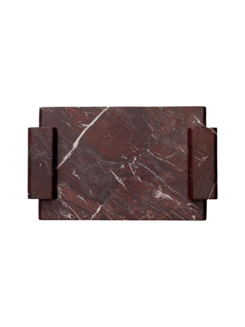 Tablett aus Auburn-Marmor