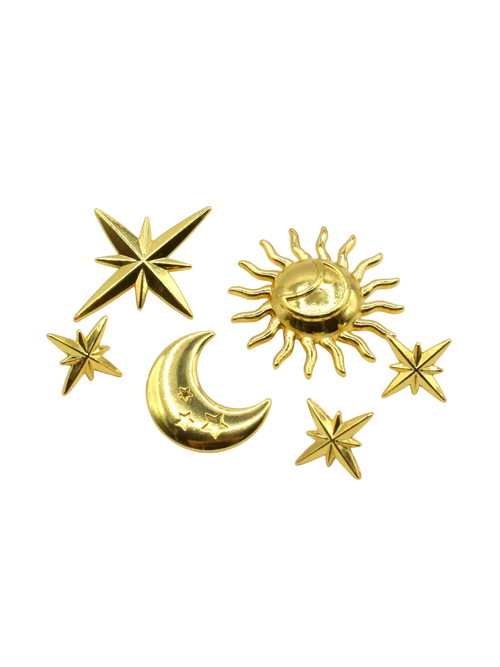 Himmlische Kerzenanhänger, 6-teiliges Set für Flöten-, Stumpen- und Votivkerzen