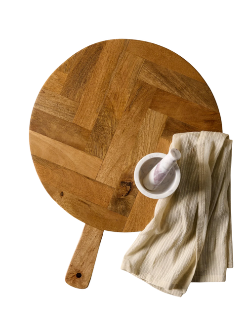 Fischgräten-Servierbrett