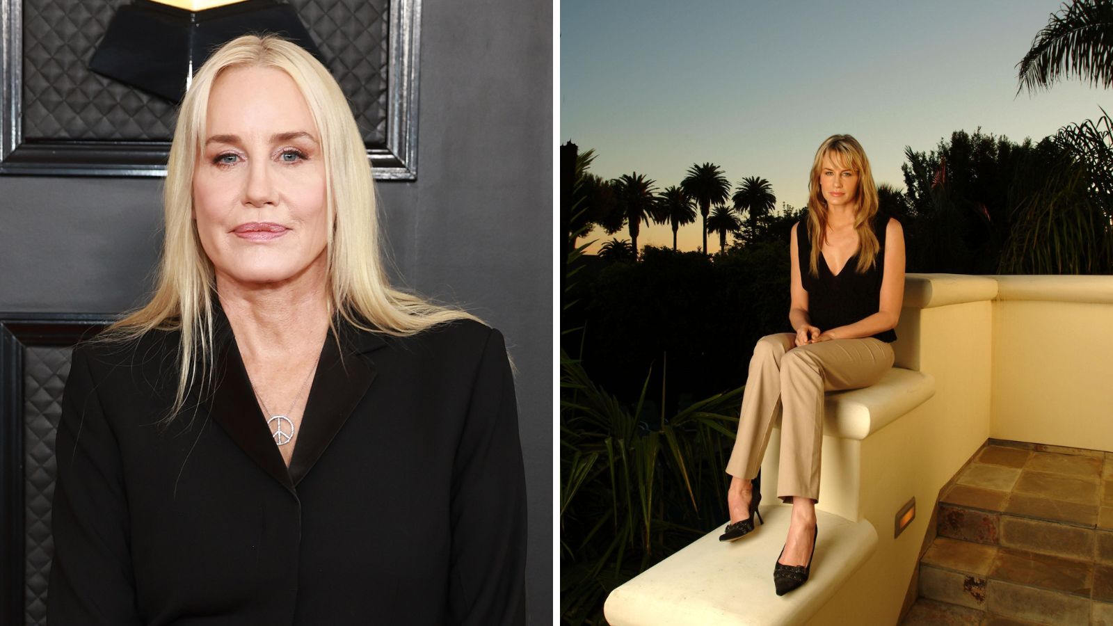 Daryl Hannah vor ihrem Haus in Santa Monica