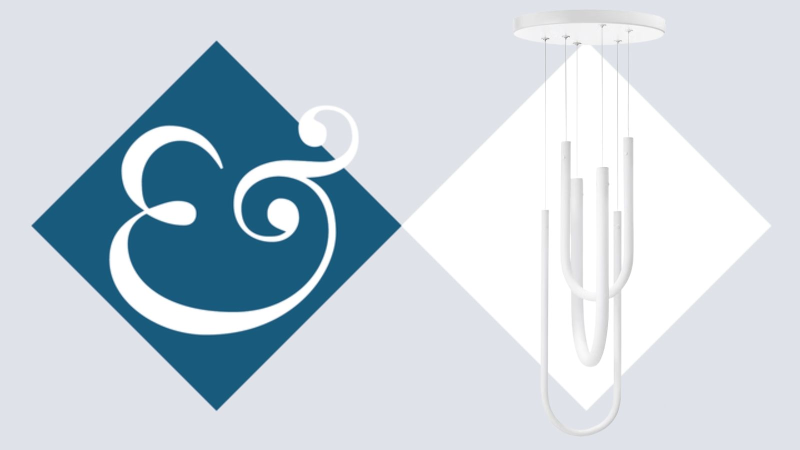 IKEA VARMBLIXT Pendant Light on tile background next to Homes &amp; Gardens '&amp;' logo.