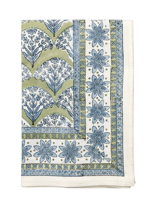 Romi-Blockdruck-Tischdecke