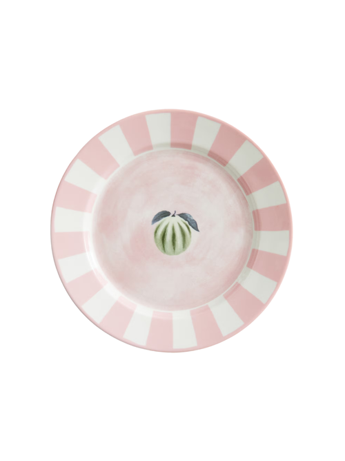 Mittelgroßer Porzellanteller mit Motiv