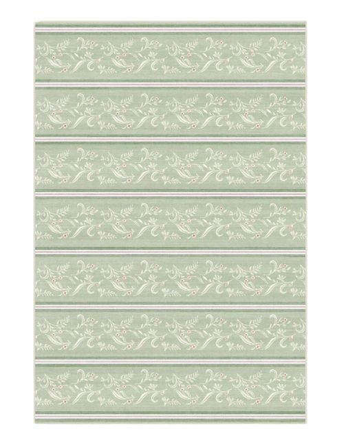 Sambuco Stripe Celadon Outdoor-Teppich 3' x 5'