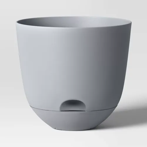 Selbstbewässernder Pflanztopf aus Kunststoff für den Innen- und Außenbereich