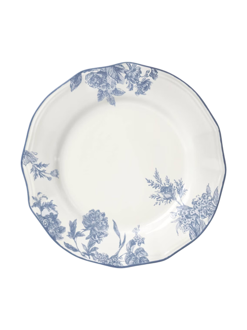 Legacy Heirloom Salatteller aus Steingut, Toile mit blauem Blumenmuster 