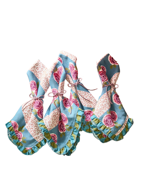 Ella Servietten mit Leopardenmuster, 4er-Set