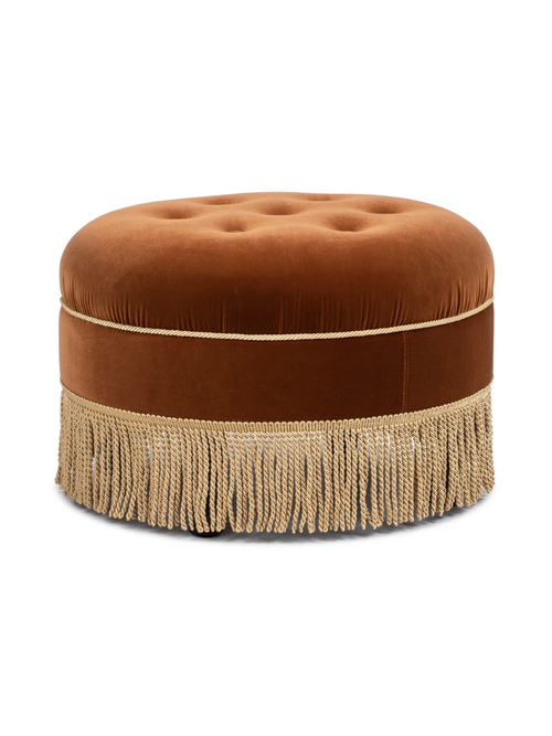 Yolanda runder gepolsterter Ottoman 