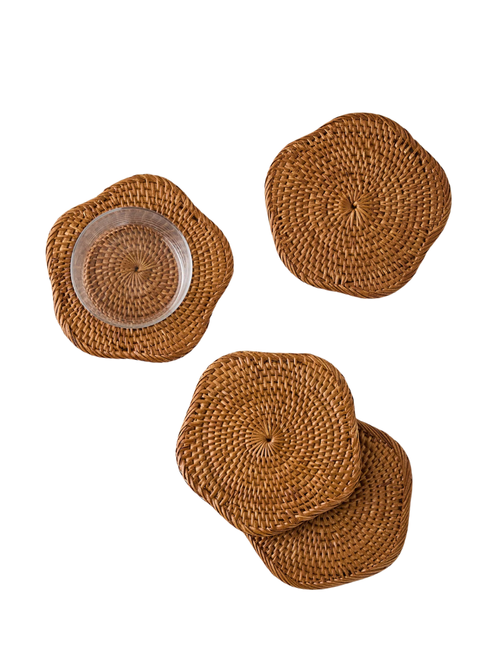 Tyna Rattan-Untersetzer, 4er-Set