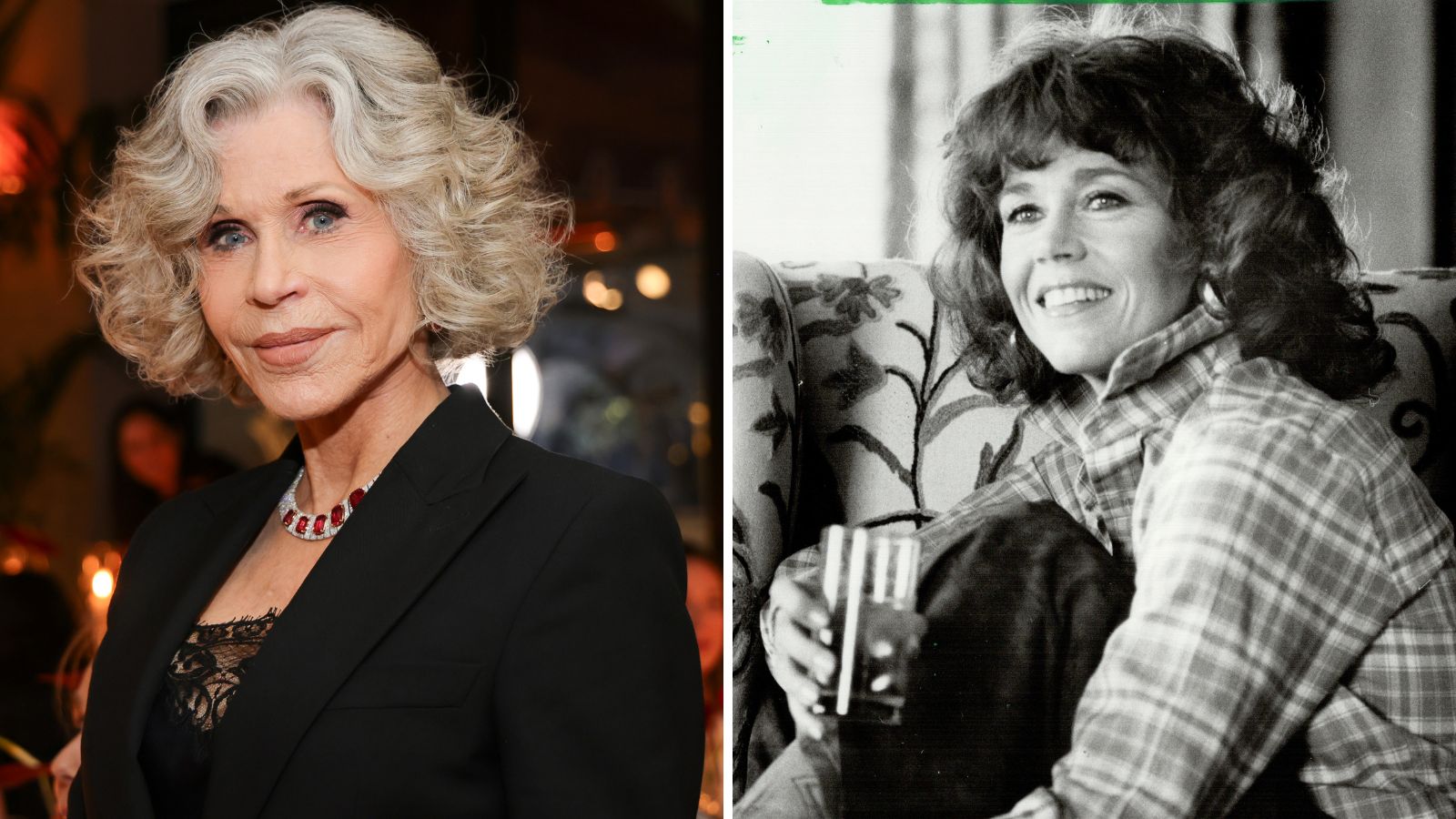 Jane Fonda jetzt und in den 80er Jahren